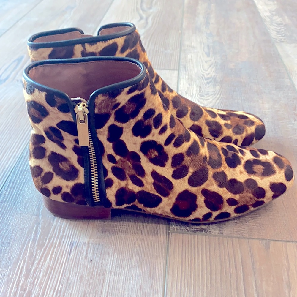 NWOT Louise et Cie leopard booties 🖤